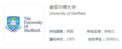 谢菲尔德大学研究生申请条件是什么 谢菲尔德大学研究生